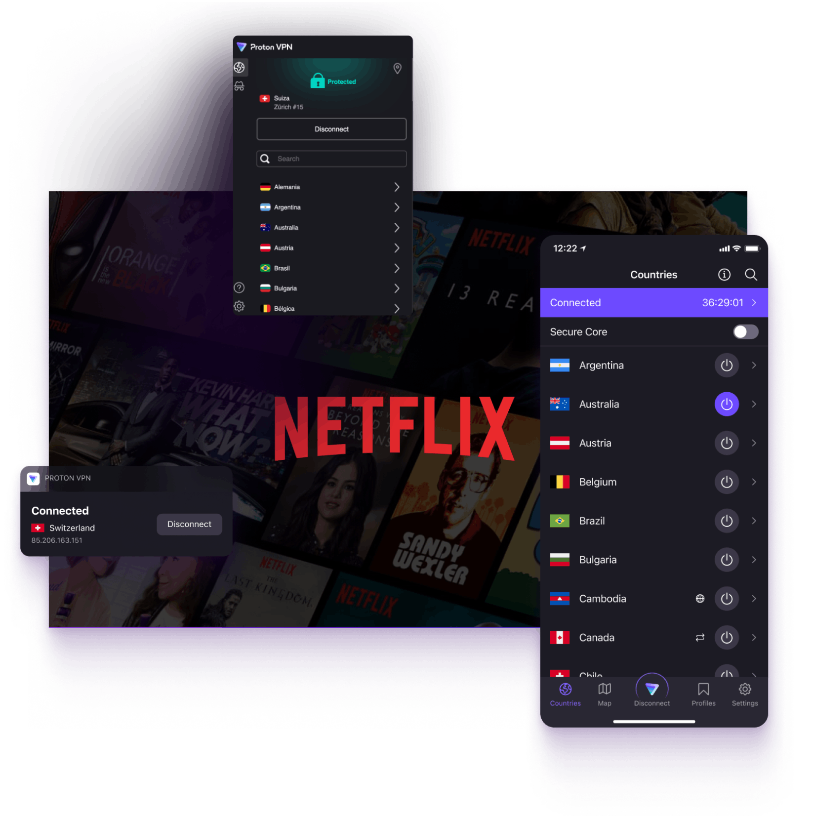 High speed Netflix VPN Watch Netflix from anywhere Proton VPN